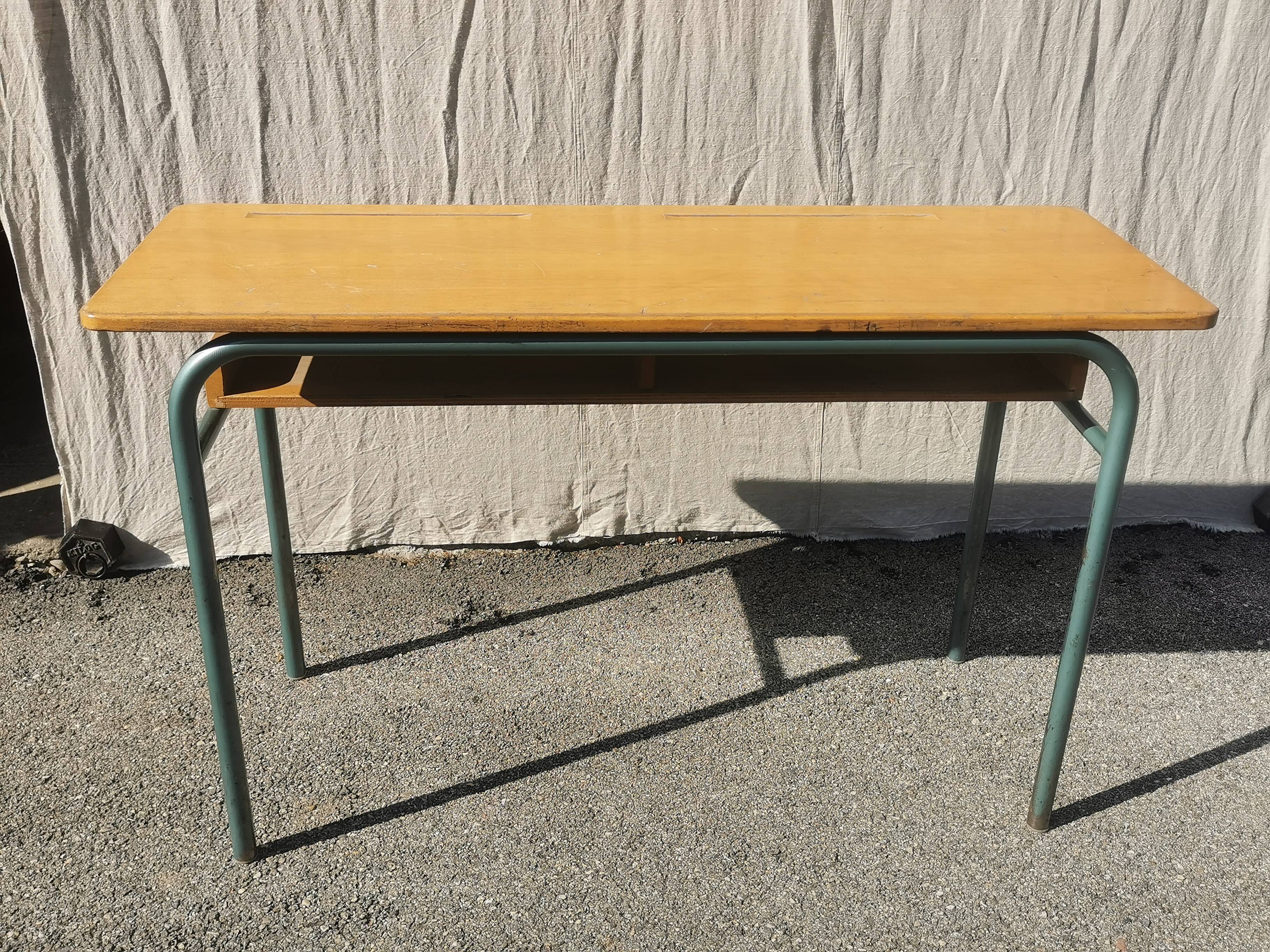 Vintage 2-seater desk "delagrave"