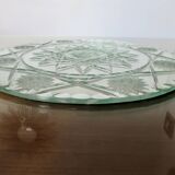 Old large beveled and chiseled mirror, art deco, 40s 50s