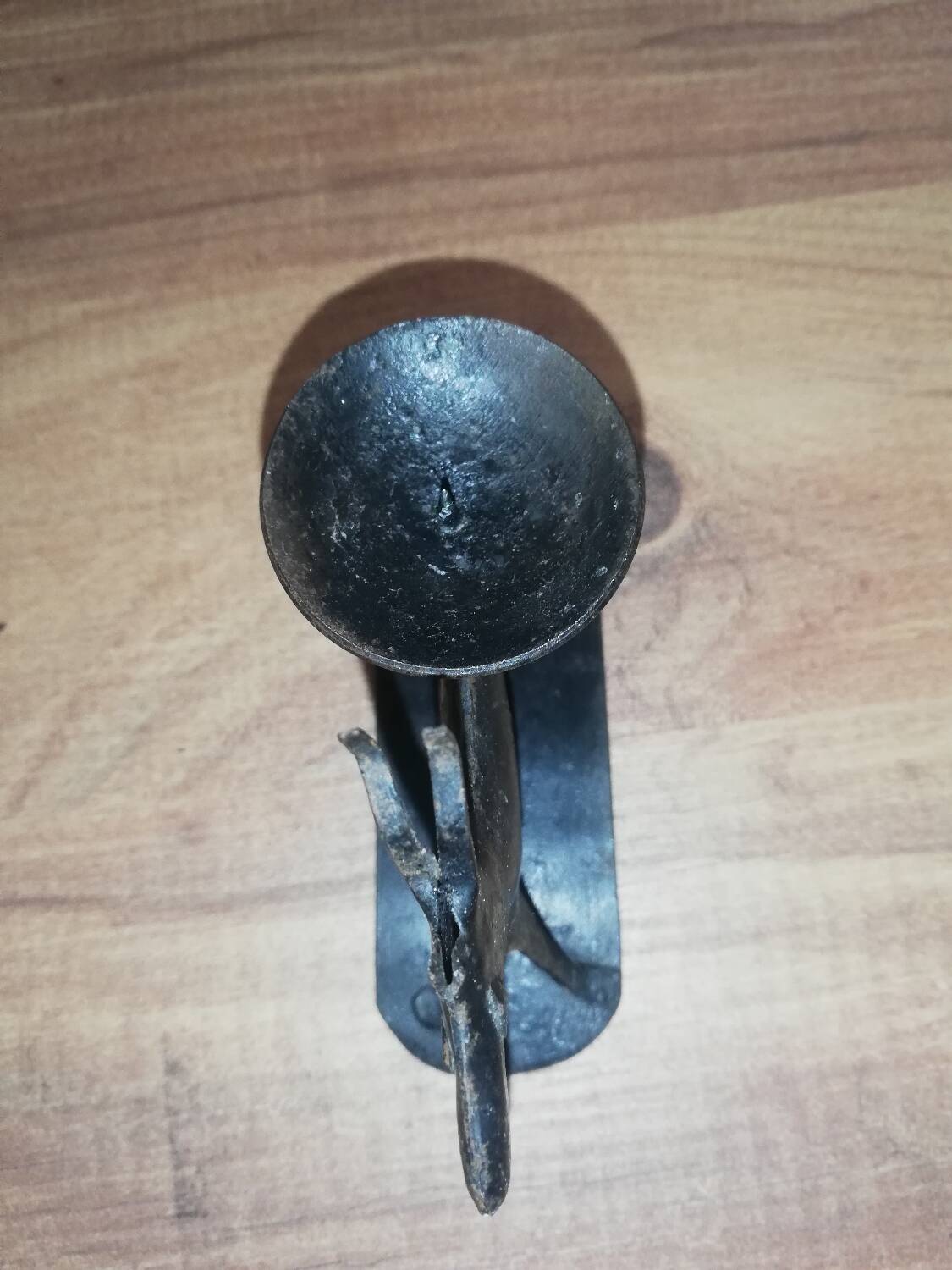 Vintage iron gazelle candle holder for tea light candle