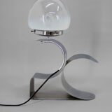 Design Table Lamp with Murano Glass Shade, 1980s