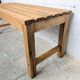 Slatted wooden bench