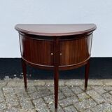 Vintage mahogany half-moon console