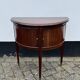 Vintage mahogany half-moon console