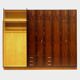 Large vintage mid century modern XL wardrobe with drawers in rosewood 1960s