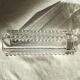 Hexagonal vase bevelled crystal