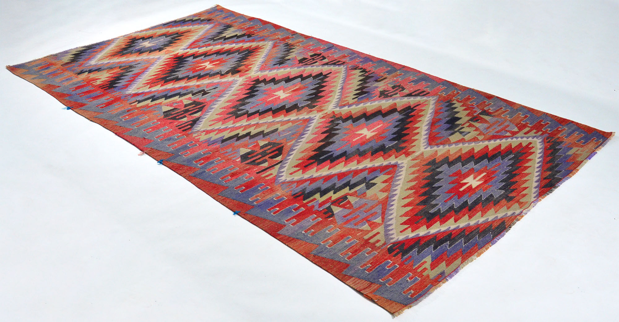 Anatolian handmade kilim rug 320 cm x 178 cm