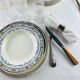 6 old creil and montereau hollow plates, Colbert service