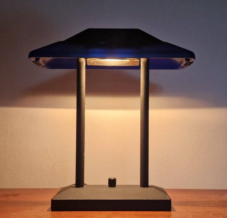 Rare Large Midcentury Table Lamp Robert Sonneman, USA, 1980s