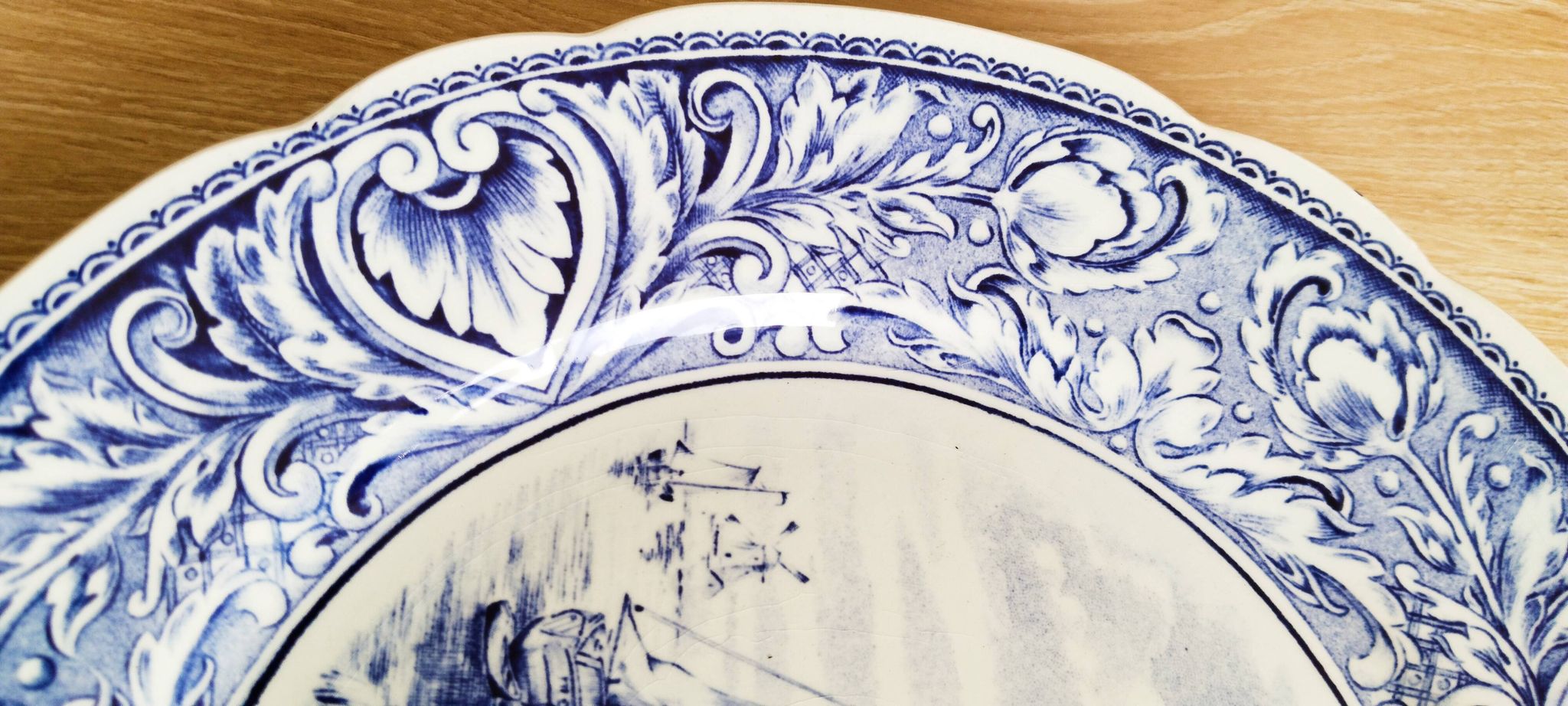 Lot de 2 assiettes décoratives  "Delft Blauw " , Boch,