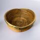 Circular rattan and brass basket, Italy, circa 1970s