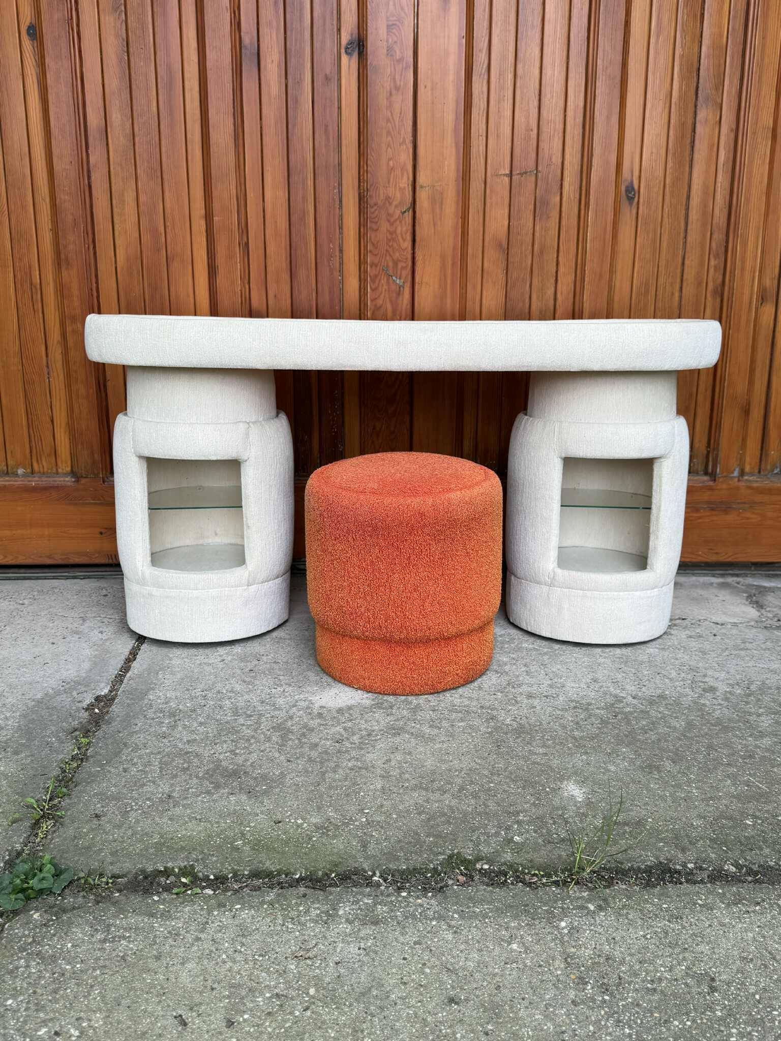 Dressing table with chair from Kecskemét Furniture, 1975, set of 2