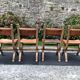 Set of 4 vintage brutalist chairs by Bram Sprij, Netherlands 1960s. in beech.
