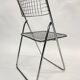 Set of four chrome folding chairs by Niels Gammelgaard for Ikea 1970