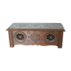 Old carved wooden box
