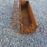 Wrought iron wall planter