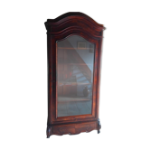 Superb antique display cabinet in solid wood – 235 cm