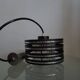 Lampe à suspension design vintage, Hillebrand, vermoedelijk jaren 80