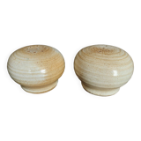 Salt and pepper shakers, Marais stoneware, 1960s