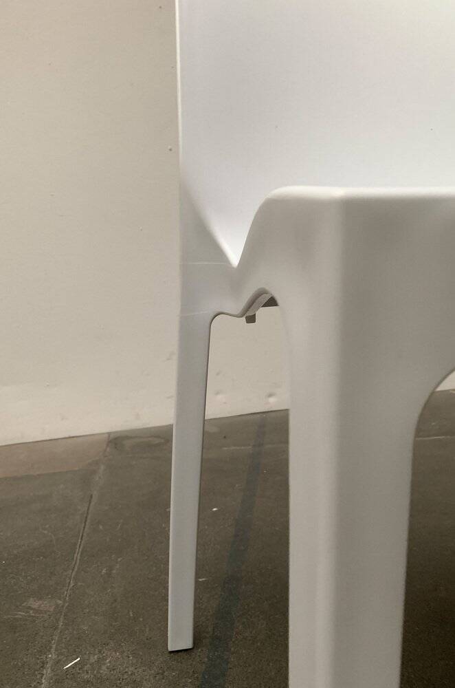 Stackable plastic auxiliary chair Italian Rome