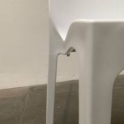 Stackable plastic auxiliary chair Italian Rome