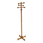 Porte-manteau en bois de hêtre massif vintage postmoderne – années 1970 / 1980