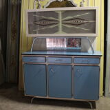 Vintage blue formica buffet