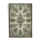 Handmade hi-low pile oriental grey rug, 1980s, 206 cm x 297 cm