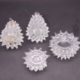 Set of 3 Ercole Barovier Rostrato Murano Italian Glass Vase for Barovier &