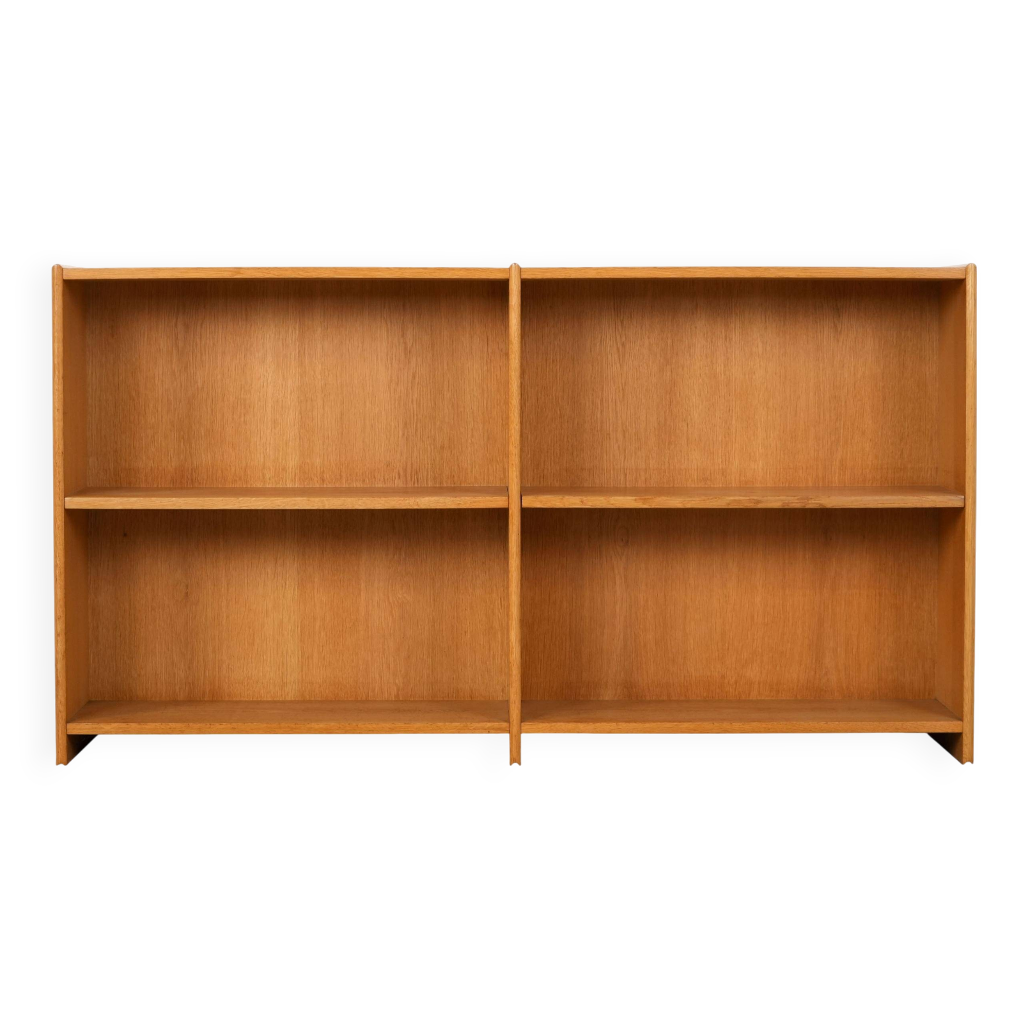 Oak bookcase, Danish design, 1970s, manufacturer: Lyby Møbler