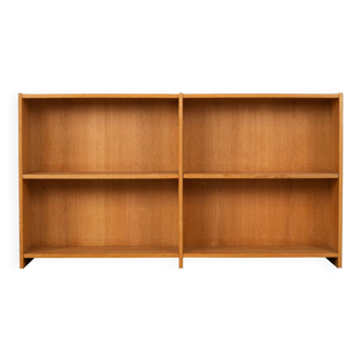 Oak bookcase, Danish design, 1970s, manufacturer: Lyby Møbler