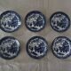 6 cups & under coffee cups décor delft blue boat mill faience