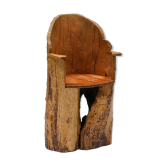 Wabi-Sabi organic wooden chair - 1830's