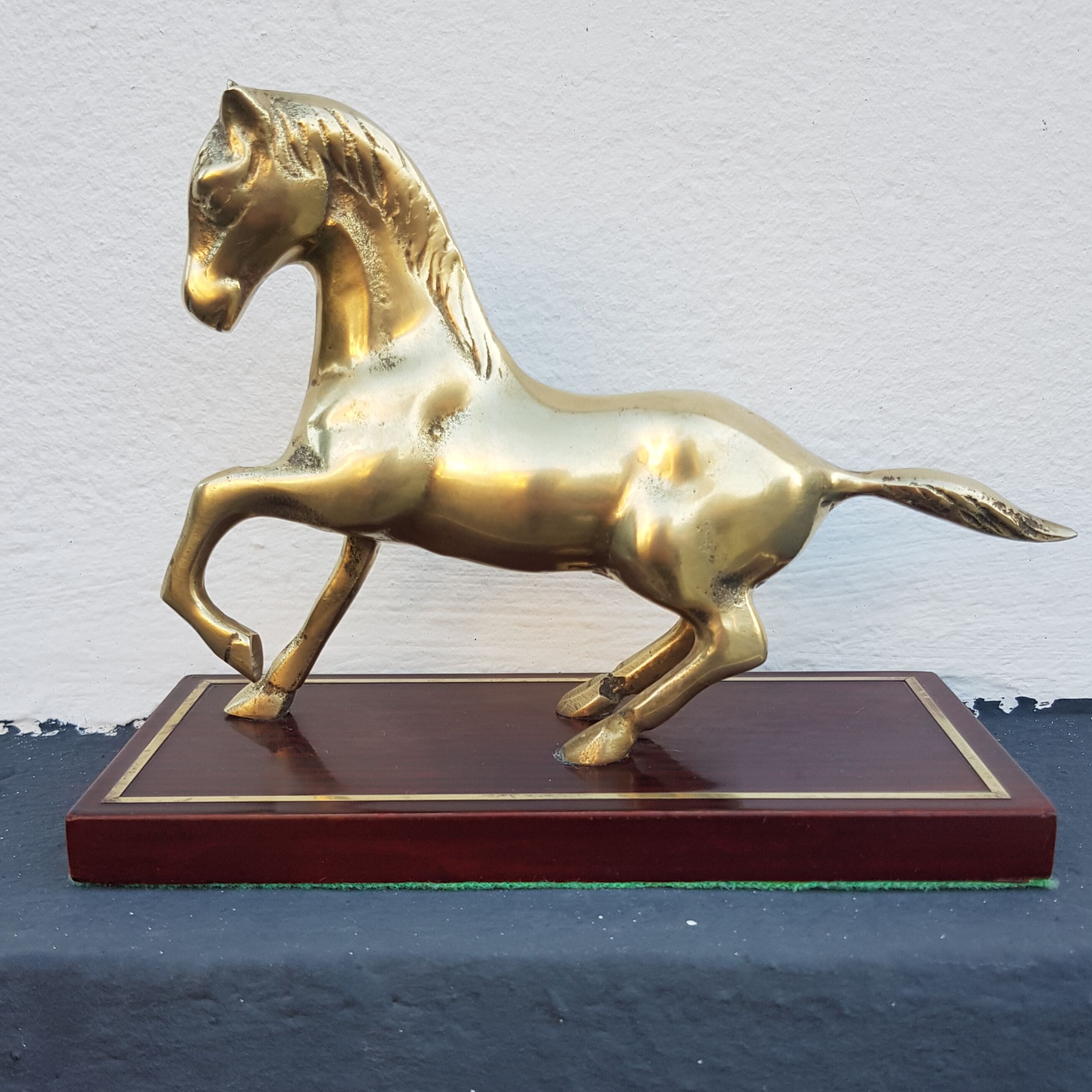 Brass horse