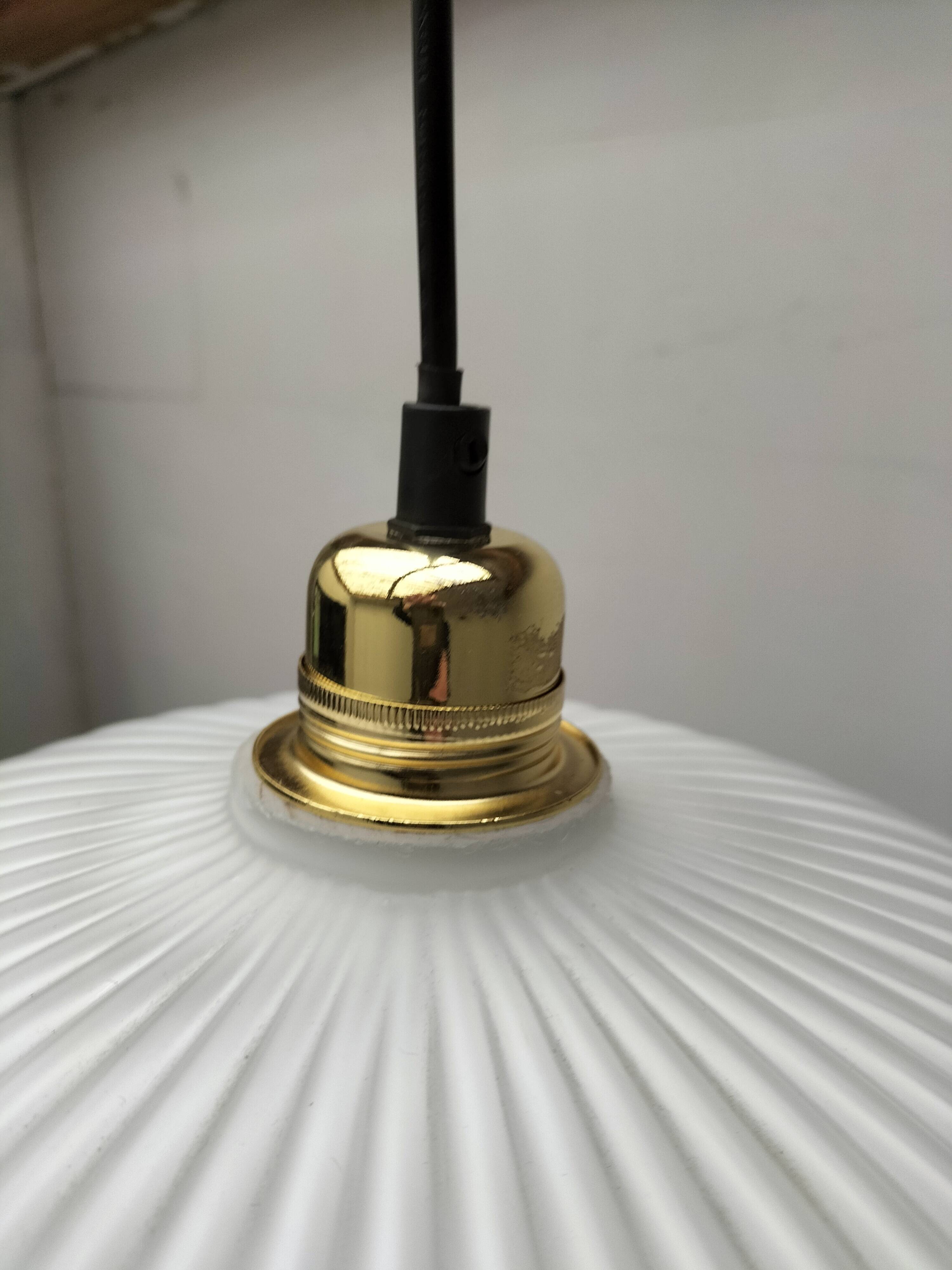 Vintage glass pendant light