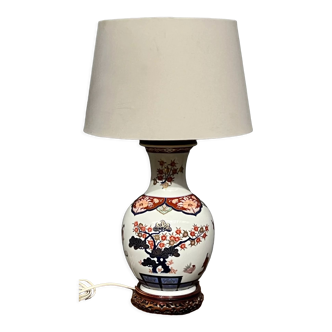 Lampe, porcelaine, peinte à la main