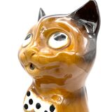 Pitcher slurry cat in faience