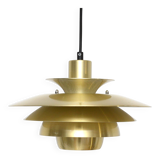 Golden vintage lamp, Denmark 1970s