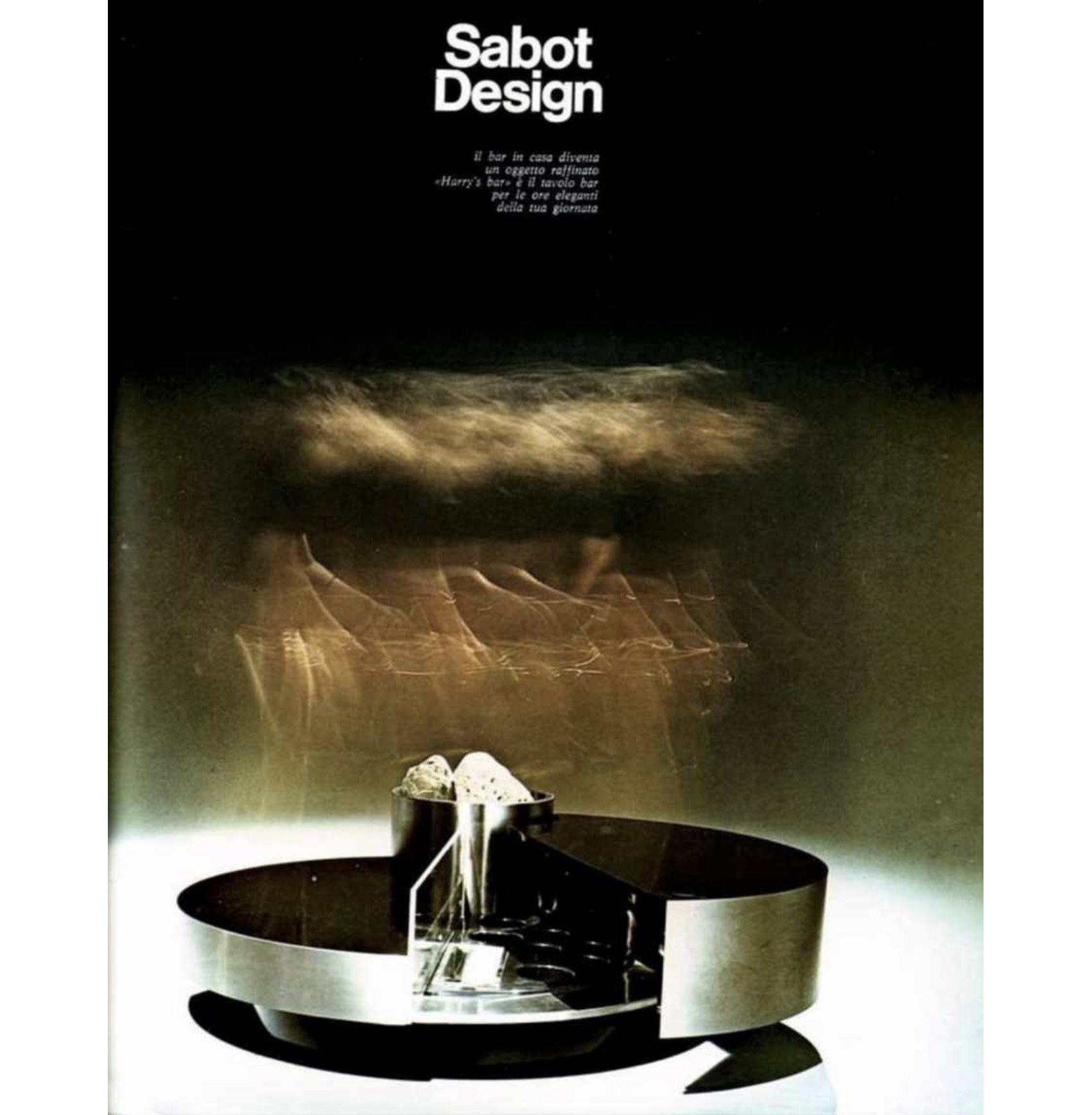 Harry’s bar rotating coffee table by Massimo Papiri for Mario Sabot Italy 1970s