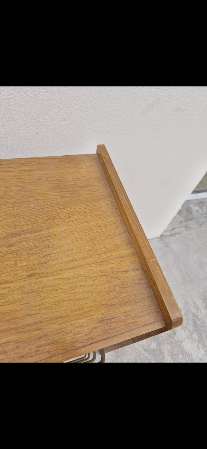 Vintage chest of drawers with compass feet, 1950s, 4 drawers