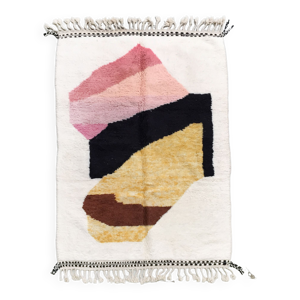 Tapis berbère beni ouarain écru