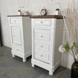 Pair of old bedside tables