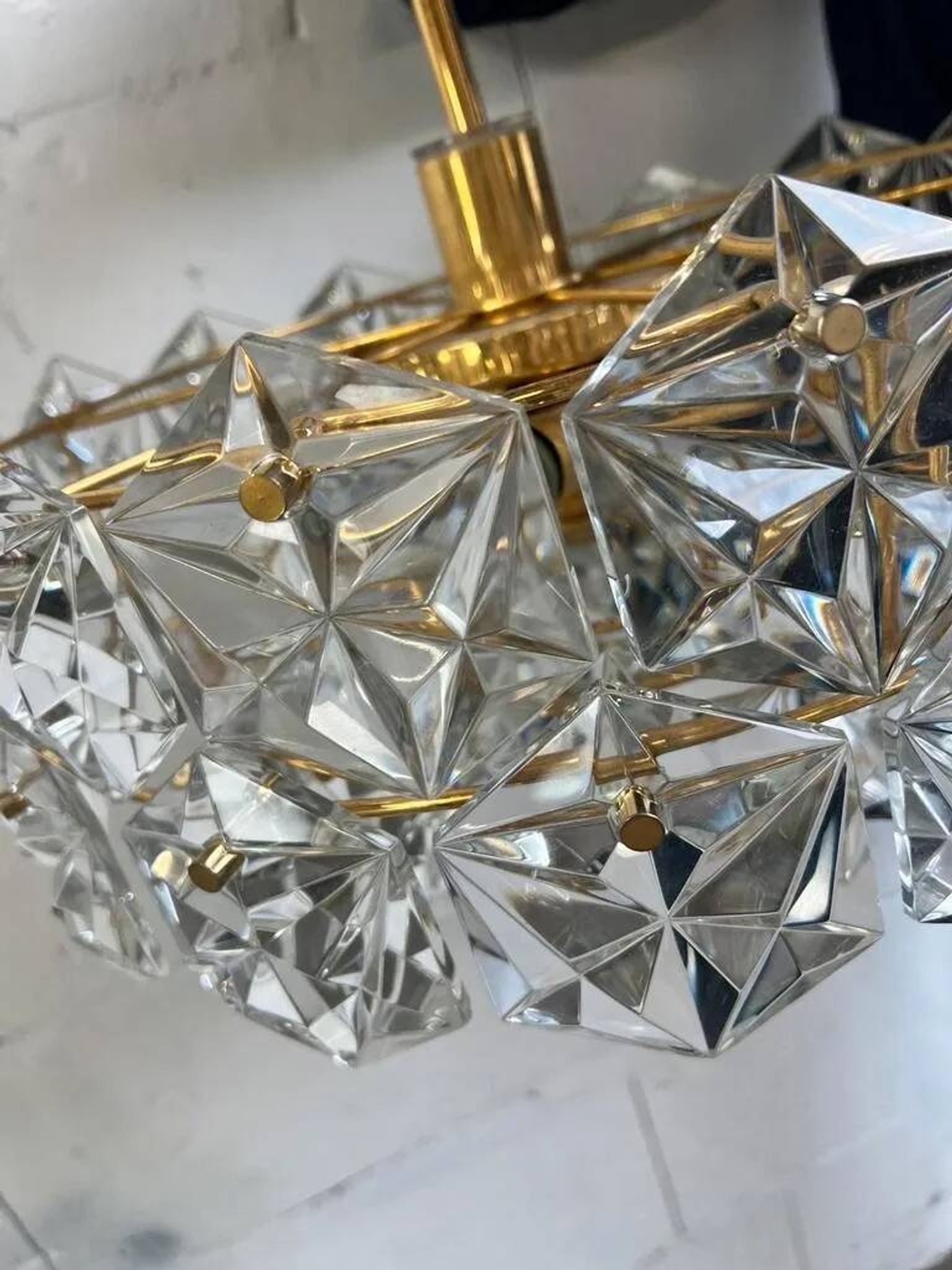 Lustre vintage en cristal kinkeldey