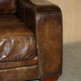 Heritage Biker Halo Soho Vintage leather sofa