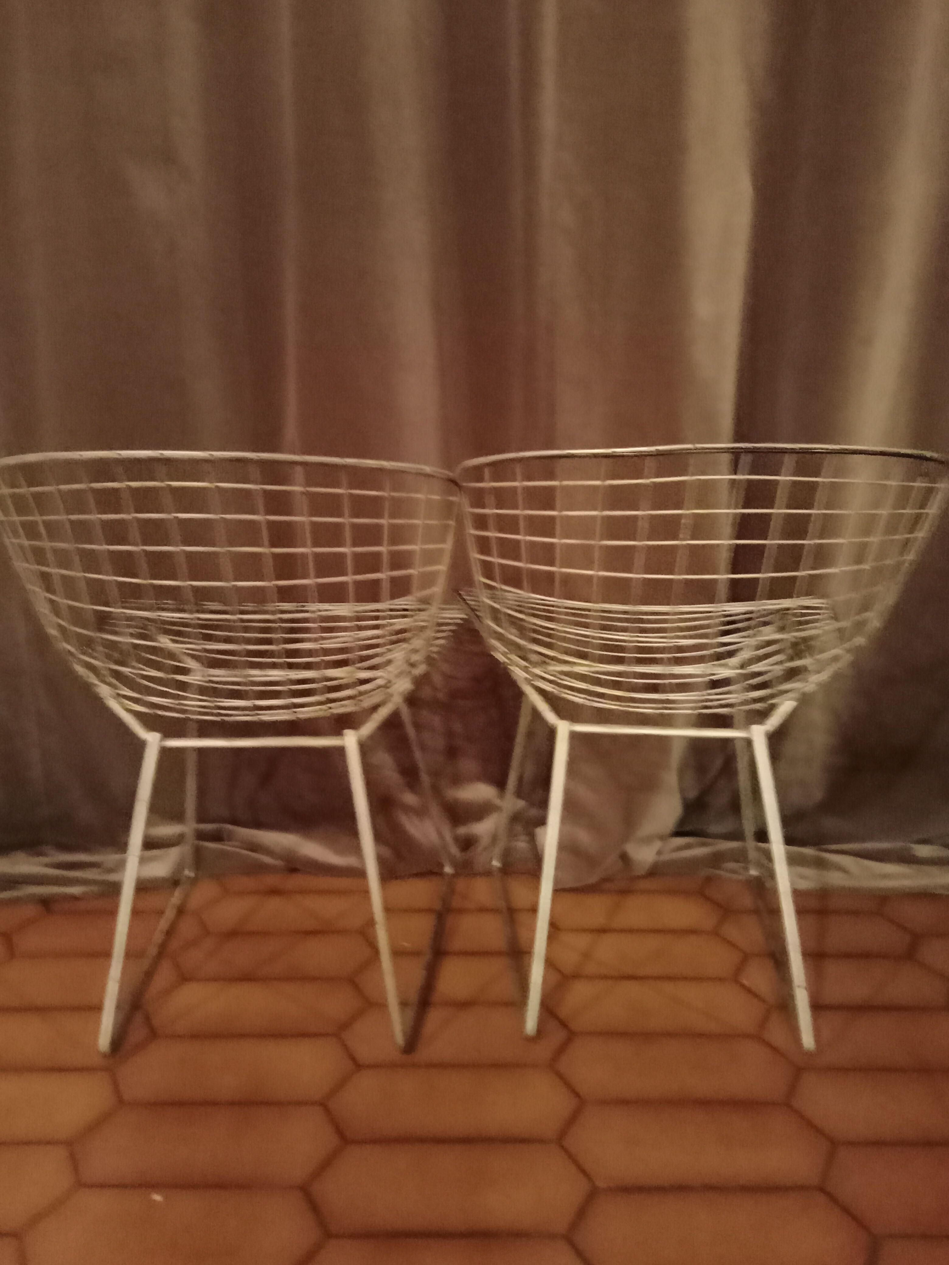 Pair of Harry Bertoia chairs, first edition 1950 Knoll