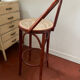 Tabouret de bar bois et osier