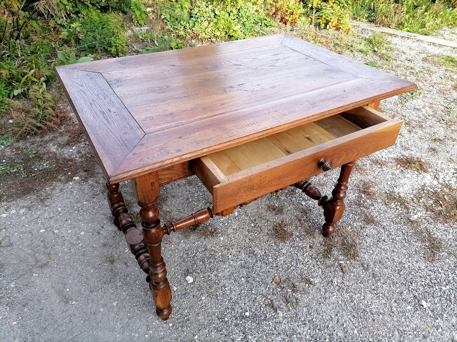 Small desk table in Louis XIII style.