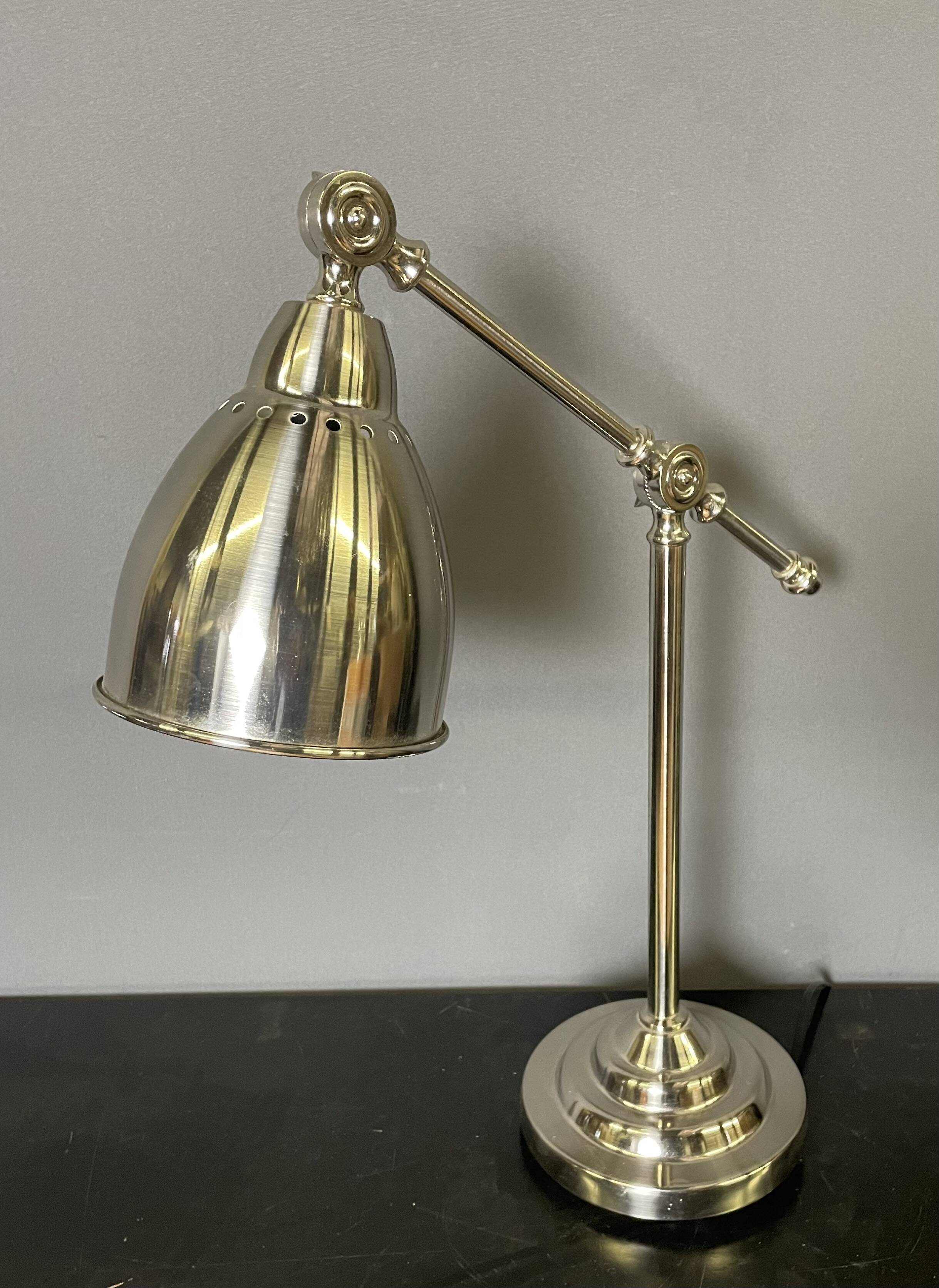 Chrome metal lamp