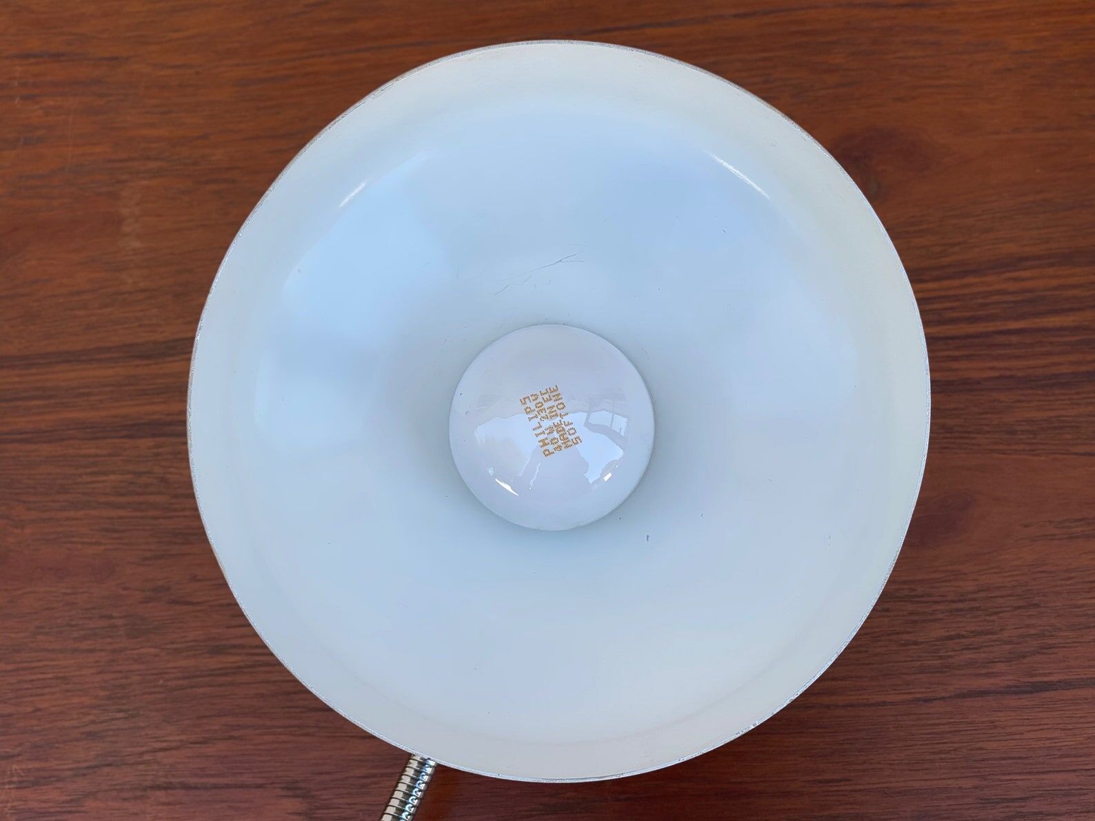 XL Mid Century Aluminor France gray desk lamp / table lamp