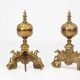 Large 20th Century Neo-Classical Copper Firebucks, France, 1940, Set of 2