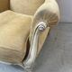 Pair of Louis XV style wing chairs in patinated beech, 20th century
